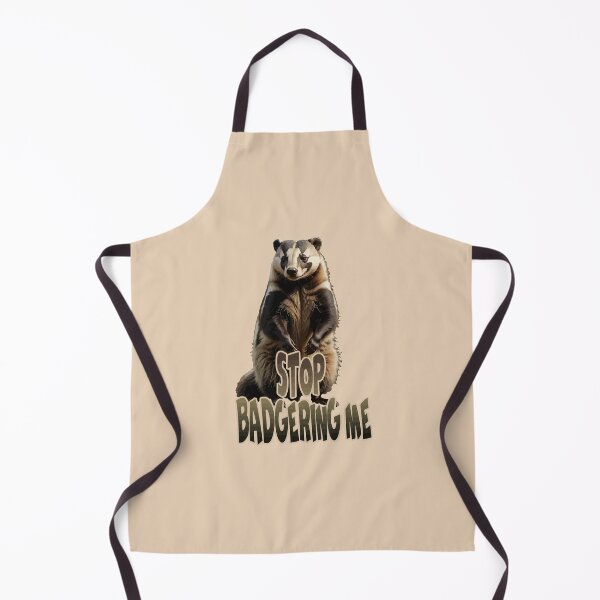 Item preview, Stop Badgering Me Quote With Cute Badger Vector Art designed and sold by taiche.