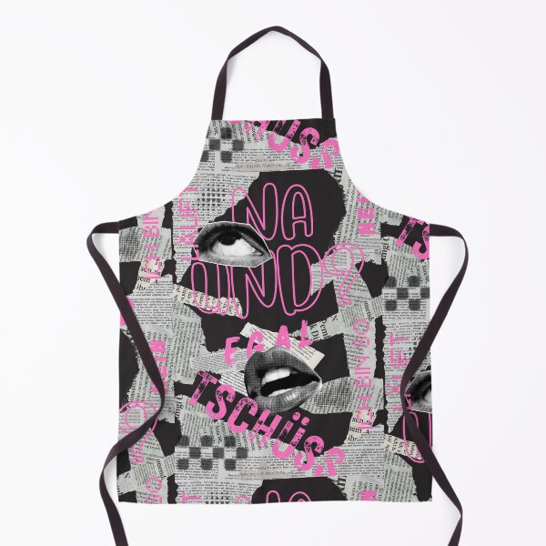 Item preview, Y2K Pop Art Collage EGAL NEIN TSCHÜSS Na Und Grunge Ästhetik Emo Pink Schwarz Zeitung designed and sold by MeowcuryRising.