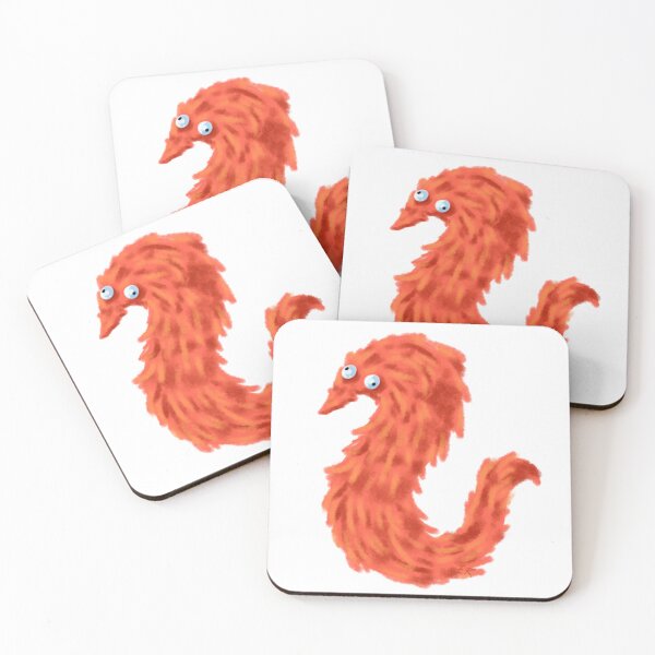 Item preview, Floofy Worm on a String (Red) designed and sold by EveningRaine.