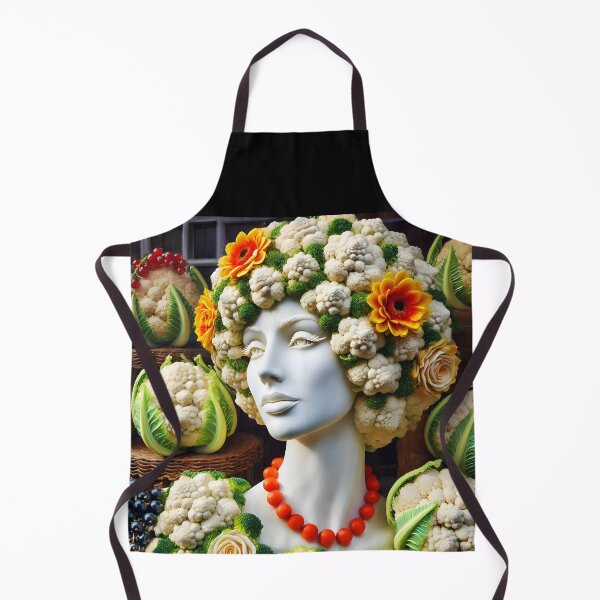 Item preview, Surreal Cauliflower Fashion – Realistic Art at the Vegetable Stand designed and sold by EmeraldeaArt.