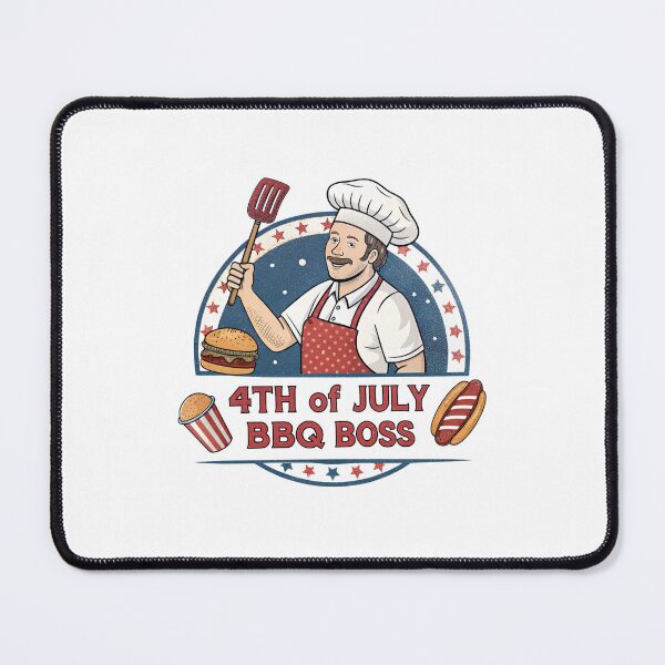Item preview, 4th of July BBQ Boss - Patriotic Grilling Chef Design designed and sold by wellie-chic.