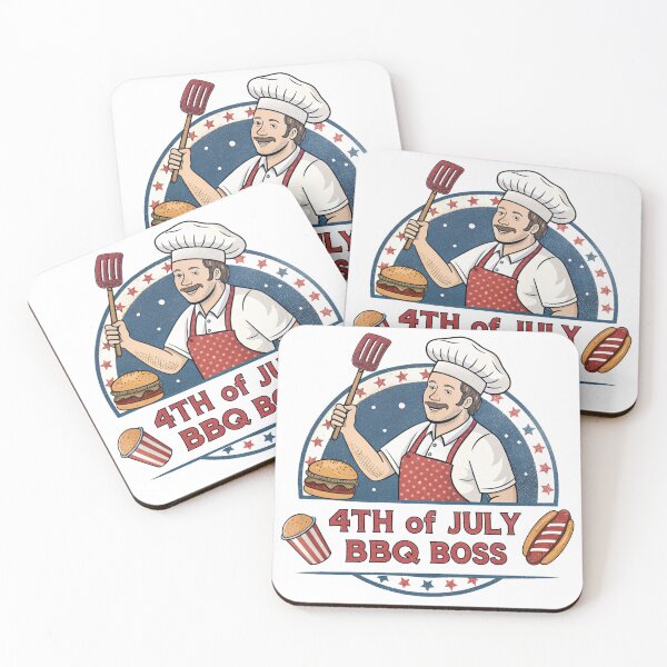 Item preview, 4th of July BBQ Boss - Patriotic Grilling Chef Design designed and sold by wellie-chic.