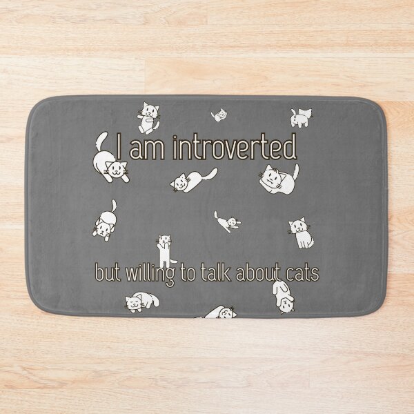 Item preview, Soy introvertida pero dispuesta a hablar de gatos. designed and sold by CypisDesign.