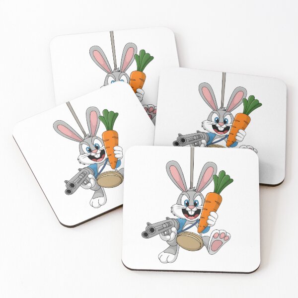 Item preview, Drop-In Bunny – Armed with Snacks and Attitude designed and sold by Fragy72.