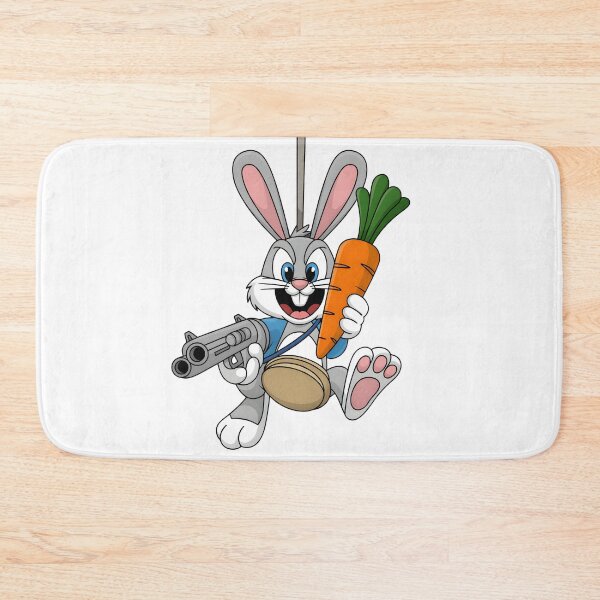 Item preview, Drop-In Bunny – Armed with Snacks and Attitude designed and sold by Fragy72.