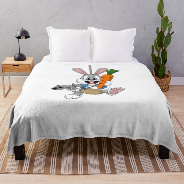 Item preview, Drop-In Bunny – Armed with Snacks and Attitude designed and sold by Fragy72.