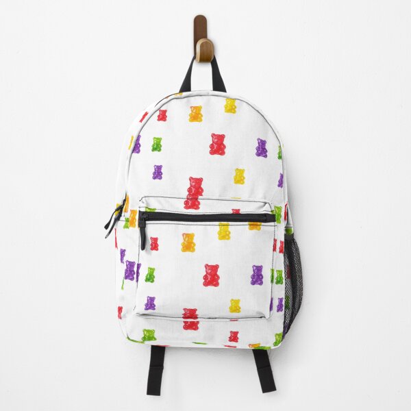 Item preview, Colorful gummy bears white background seamless pattern designed and sold by HandmadeMood.