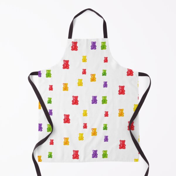 Item preview, Colorful gummy bears white background seamless pattern designed and sold by HandmadeMood.