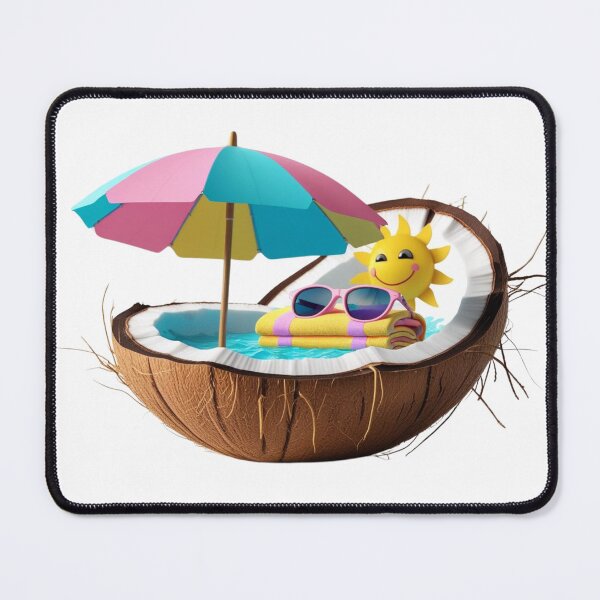 Item preview, Coco Beach Design with Towel and Umbrella – Relaxed and Fun Style designed and sold by StormArte.