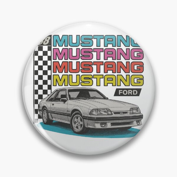 Item preview, 1988 Ford Mustang Retro Foxbody Art with 80s Vibes designed and sold by TheArtOfCar.