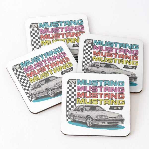Item preview, 1988 Ford Mustang Retro Foxbody Art with 80s Vibes designed and sold by TheArtOfCar.