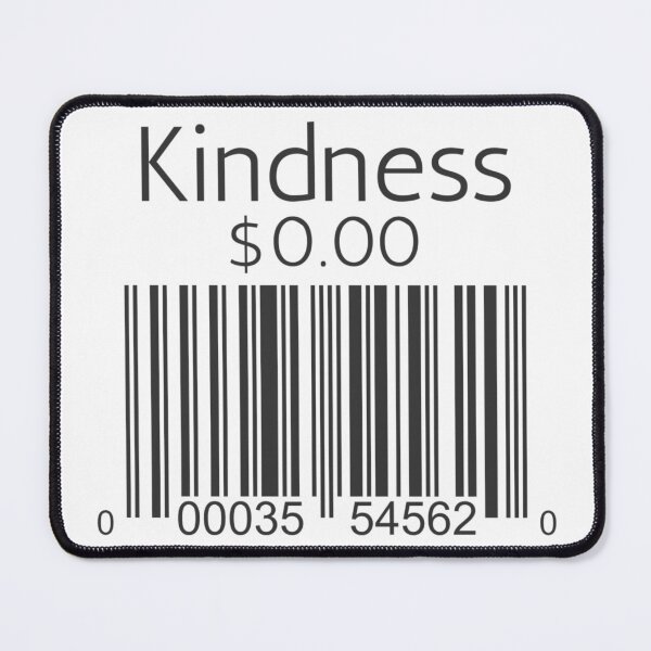 Item preview, Kindness Is Free Barcode – Mental Health & Wellness Design designed and sold by shoporbitapparel.