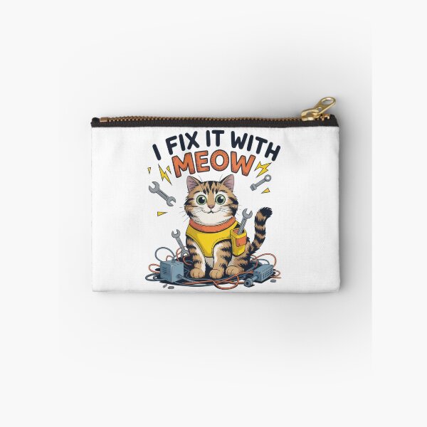 Item preview, Funny Repair Cat – I Fix It With Meow designed and sold by EpicMediaShop.