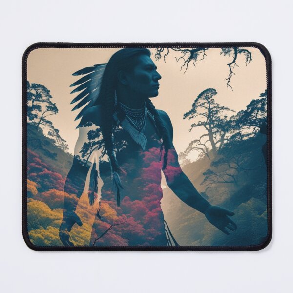 Item preview, art depicting spirit of a native indian still wandering  at his native place designed and sold by optimusprime39.