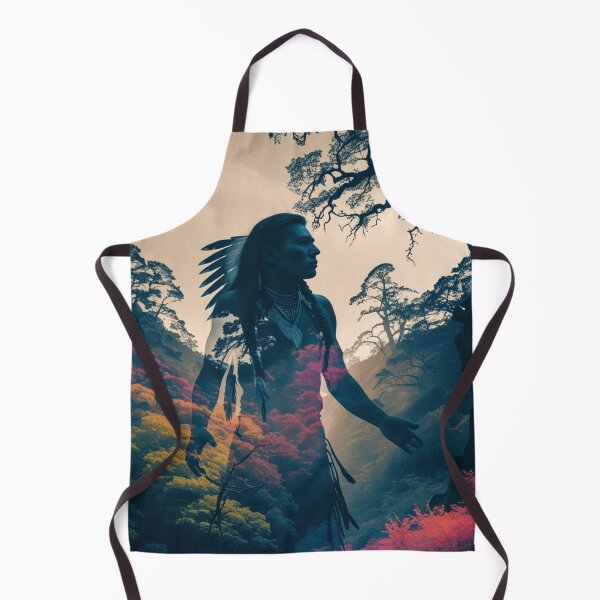 Item preview, art depicting spirit of a native indian still wandering  at his native place designed and sold by optimusprime39.