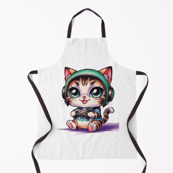 Item preview, Adorable Gaming Kitty designed and sold by PinkiPop Studio.