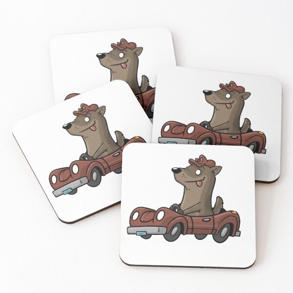 Item preview, Little dog drives a little car. designed and sold by SteveArmstrong.