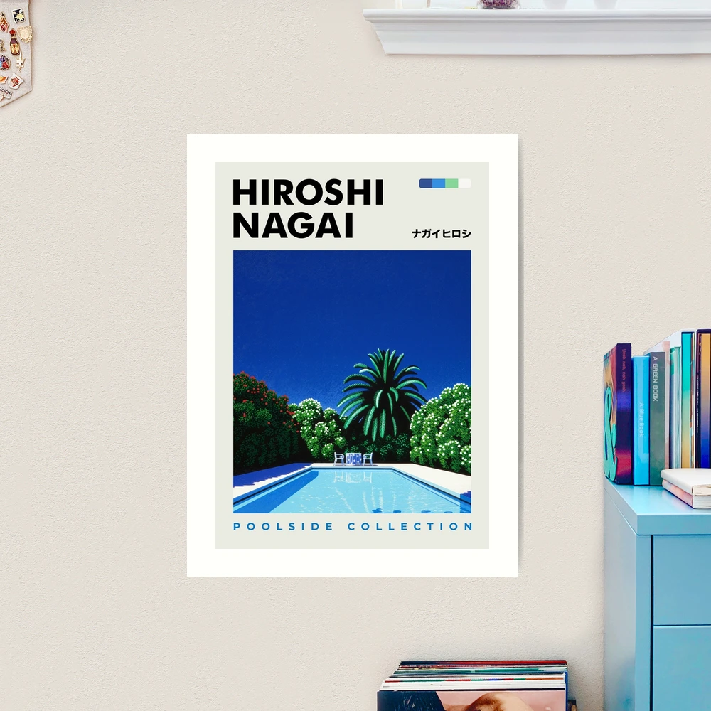 Hiroshi Nagai Print Exhibition Poster Poolside Collection Summer