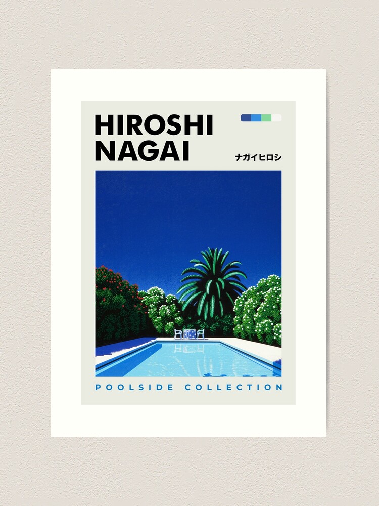 Hiroshi Nagai Print Exhibition Poster Poolside Collection Summer