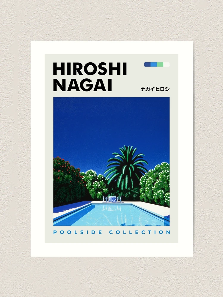 Hiroshi Nagai Print Exhibition Poster Poolside Collection Summer