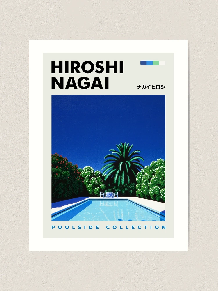 Hiroshi Nagai Print Exhibition Poster Poolside Collection Summer