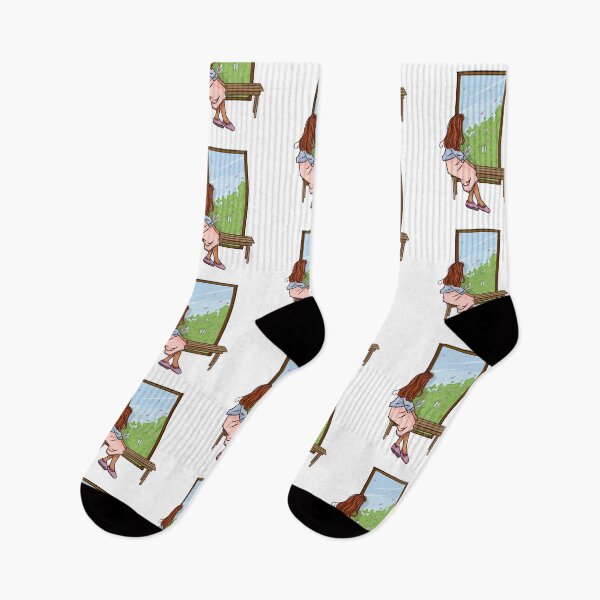 Item preview, A woman looking out of the window  designed and sold by Hessah-HA.