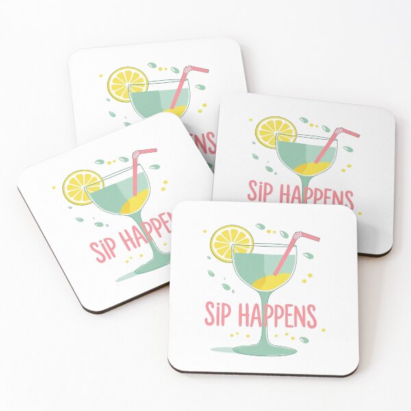 Item preview, Sip Happens – Fun Cocktail and Lemon Design designed and sold by StormArte.