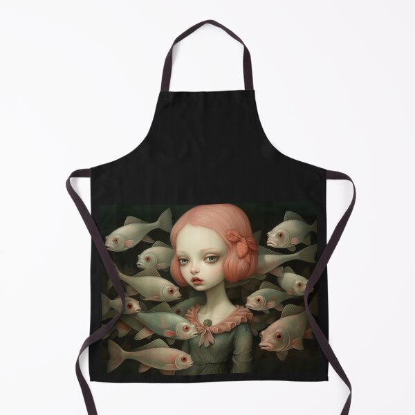 Item preview, Fish Whispers. Pop Surrealism Art inspired by Mark Ryden. Lowbrow art.. designed and sold by Piagor.