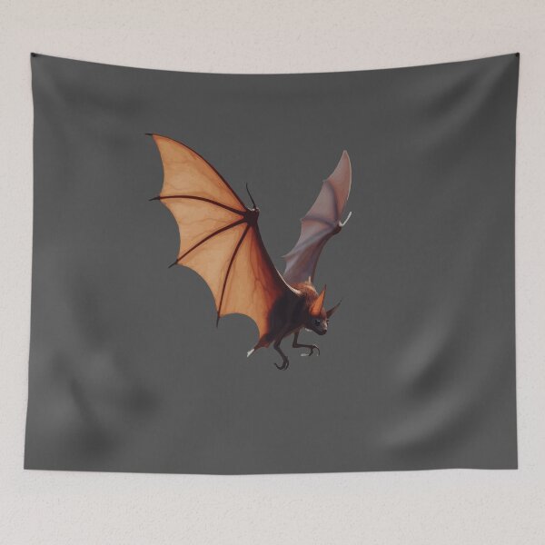 Item preview, Solitary Bat Nocturnal Creature In Flight designed and sold by taiche.