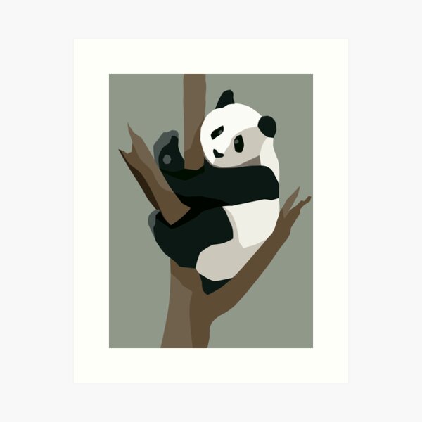 Item preview, MAMMALS Collection: Giant Panda in Tree, Wildlife Art Series designed and sold by Rebecca Creates....