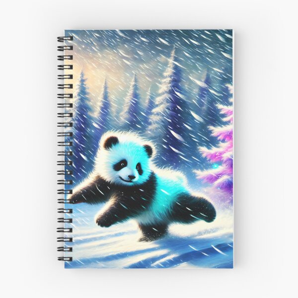 Item preview, Joyful Panda in Purple Winter Wonderland designed and sold by EmeraldeaArt.