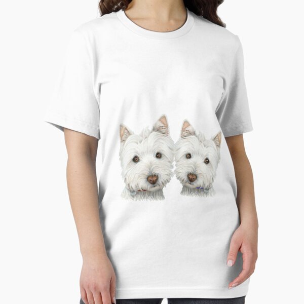 Item preview, Two Cute Westie Dogs Art designed and sold by ckeenart.