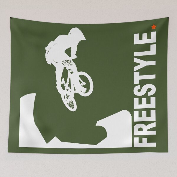 Item preview, Freestyle BMX Rider Jump Silhouette designed and sold by KiwiRider.
