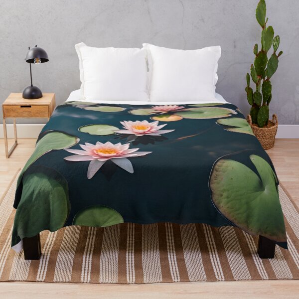 Item preview, Water Lilies on Dark Water designed and sold by Pixel Press Prints.