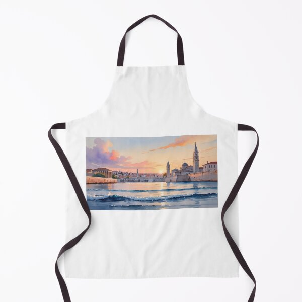 Item preview, Zadar in Watercolor – Enchanting Sunset with Sea and Historic Architecture designed and sold by StormArte.