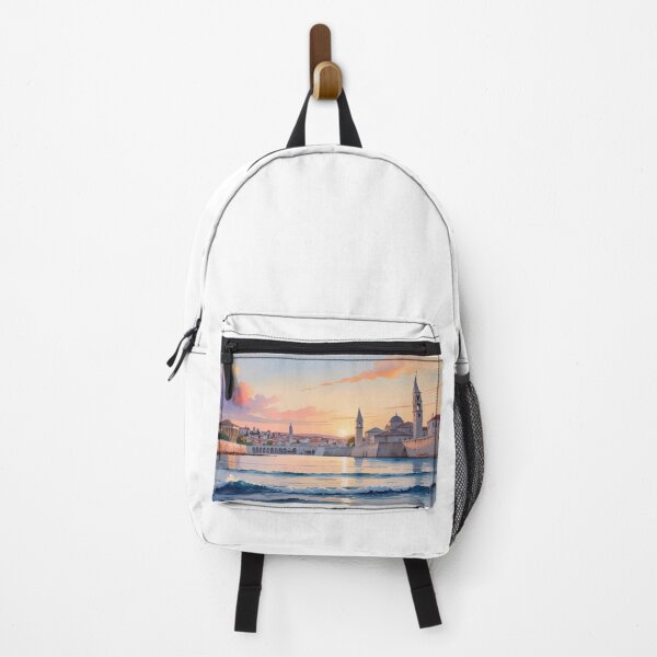 Item preview, Zadar in Watercolor – Enchanting Sunset with Sea and Historic Architecture designed and sold by StormArte.
