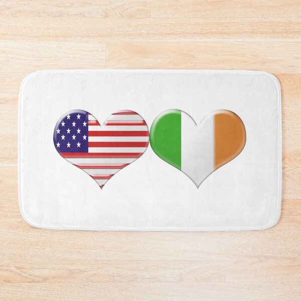 Item preview, USA and Irish Heart Flags designed and sold by ckeenart.