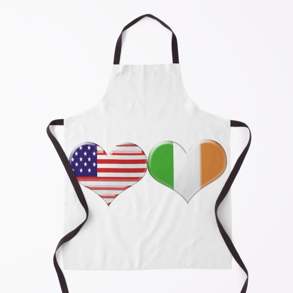 Item preview, USA and Irish Heart Flags designed and sold by ckeenart.