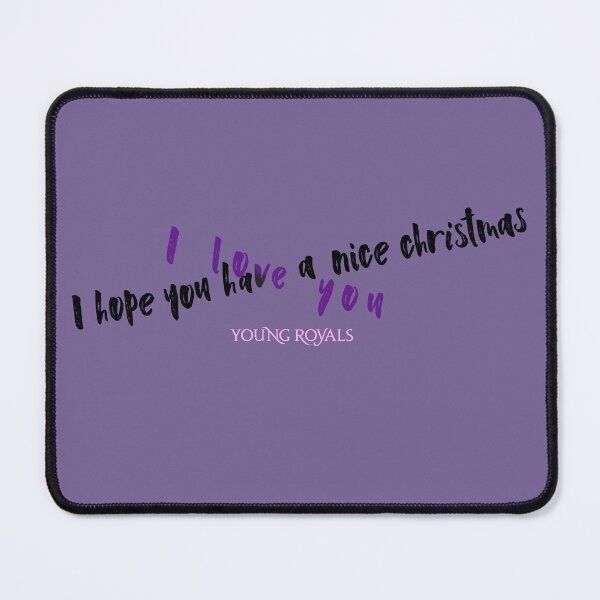 Item preview, I hope you have a nice christmas / I love you - Young Royals intertwined quotes designed and sold by kobyakov.