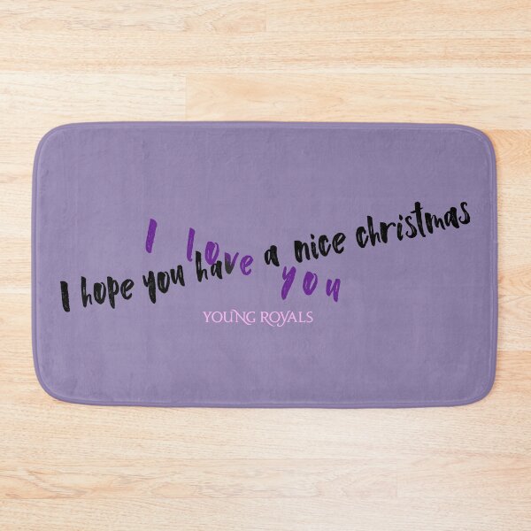 Item preview, I hope you have a nice christmas / I love you - Young Royals intertwined quotes designed and sold by kobyakov.