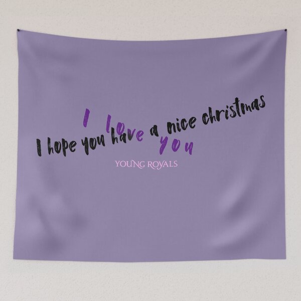 Item preview, I hope you have a nice christmas / I love you - Young Royals intertwined quotes designed and sold by kobyakov.