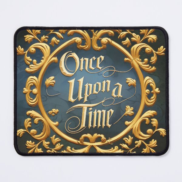 Item preview, Once Upon a Time – Elegant Gold Framed Fairytale Quote designed and sold by EmeraldeaArt.