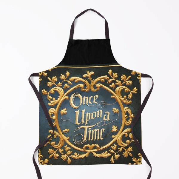 Item preview, Once Upon a Time – Elegant Gold Framed Fairytale Quote designed and sold by EmeraldeaArt.
