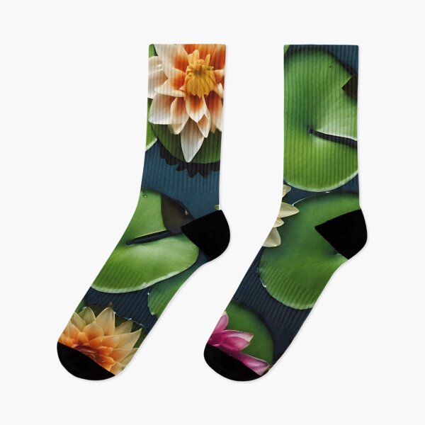 Item preview, Water Lilies on Dark Water designed and sold by Pixel Press Prints.