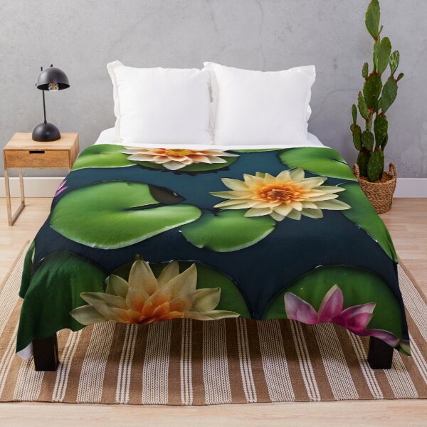 Item preview, Water Lilies on Dark Water designed and sold by Pixel Press Prints.
