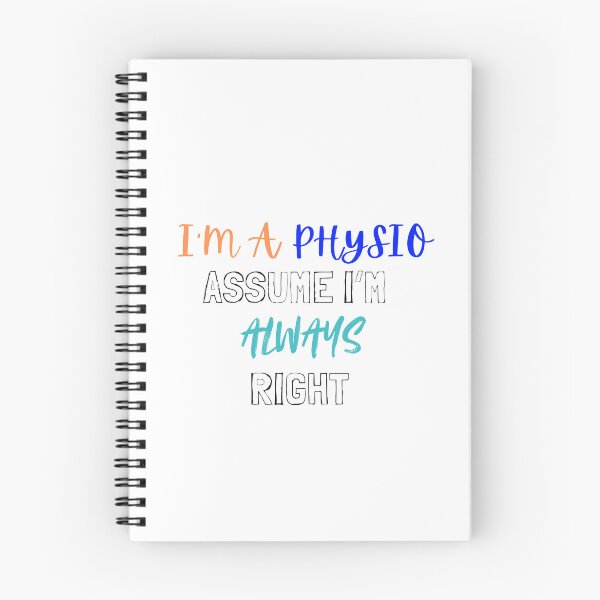 Aperçu de l'œuvre Je suis physiothérapeute et je suppose que j’ai toujours raison. créée et vendue par jtangphysio.