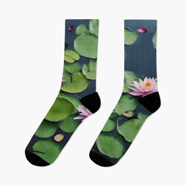 Item preview, Water Lilies on Dark Water designed and sold by Pixel Press Prints.