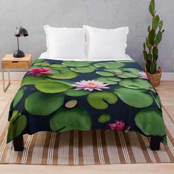 Item preview, Water Lilies on Dark Water designed and sold by Pixel Press Prints.
