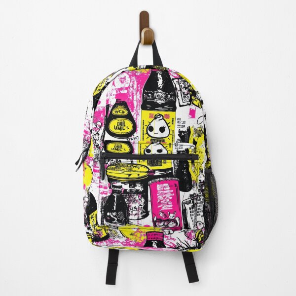Item preview, Retro poster layout with Chinese groceries — Sticker Badge Mashup designed and sold by HEADMADE-TV.