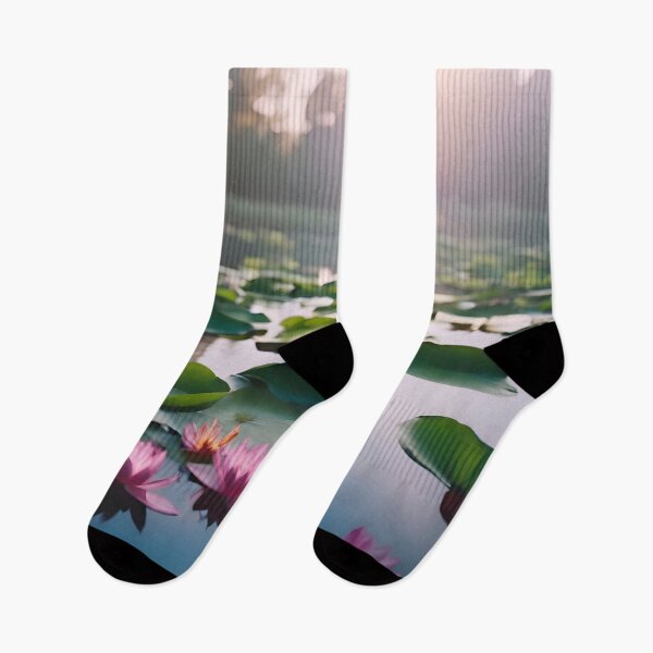 Item preview, Water Lilies on Dark Water designed and sold by Pixel Press Prints.